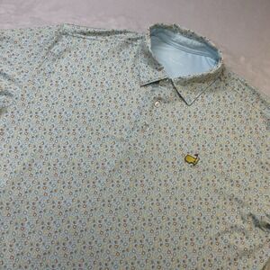 Masters Tech "Peach Ice Cream" Polo Size Large Augusta